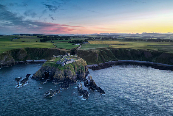 Dunnottar by Drone for Print
