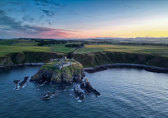 Dunnottar by Drone for Print A2
